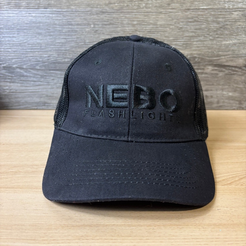 NEBO Flashlights Hat Cap Snapback Black One Size Adjustable